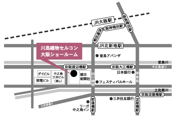 大阪ショールームMAP